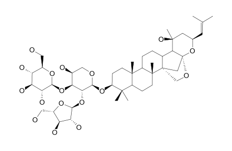 BACOPASIDE_VII;3-O-{BETA-D-GLUCOPYRANOSYL-(1->3)-[ALPHA-L-ARABINOFURANOSYL-(1->2)]-ALPHA-L-ARABINOPYRANOSYL}-JUJUBOGENIN