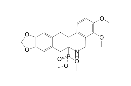Dimethyl ester of (5,6,7,8,14,15-Hexahydro-3,4-dimethoxybenzo[e][1,3]dioxolo[4,5-k][3]benzazecin-7-yl)phosphonic acid