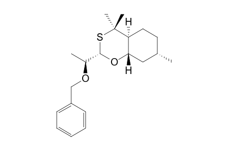 HEXAHYDRO-2-(L'-BENZYLOXYETHYL)-4,4,7-TRIMETHYL-4H-BENZOXATHIINE