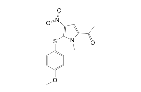 2-ACETYL-5-(4-METHOXYPHENYLTHIO)-1-METHYL-4-NITROPYRROLE