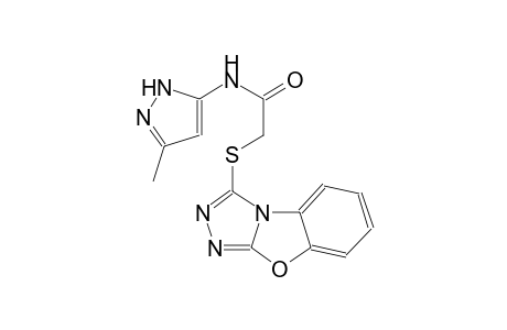 acetamide, N-(3-methyl-1H-pyrazol-5-yl)-2-([1,2,4]triazolo[3,4-b]benzoxazol-3-ylthio)-