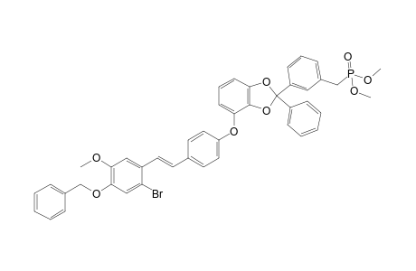 (E)-1-[[4-(5-Dimethylphosphonomethyl-2,3-diphenylmethylenedioxy)phenoxy]phenyl]-2-[2-bromo-4-benzyloxy-5-methoxyphenyl]ethene