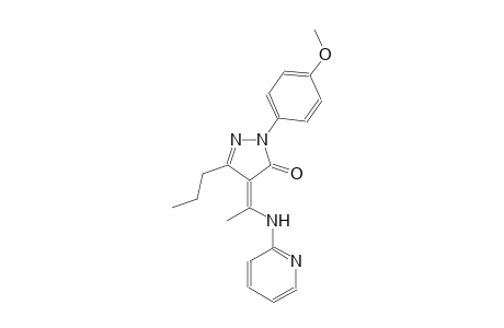 3H-pyrazol-3-one, 2,4-dihydro-2-(4-methoxyphenyl)-5-propyl-4-[1-(2-pyridinylamino)ethylidene]-, (4Z)-