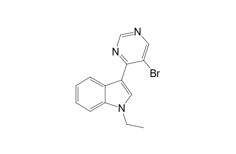 3-(5-BROMOPYRIMIDIN-4-YL)-1-ETHYL-1H-INDOLE