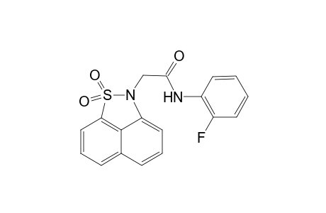 2-(1,1-Dioxo-1H-1.lambda.(6)-naphtho[1,8-cd]isothiazol-2-yl)-N-(2-fluoro-phenyl)-acetamide