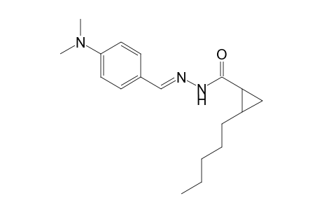 N'-((E)-[4-(Dimethylamino)phenyl]methylidene)-2-pentylcyclopropanecarbohydrazide