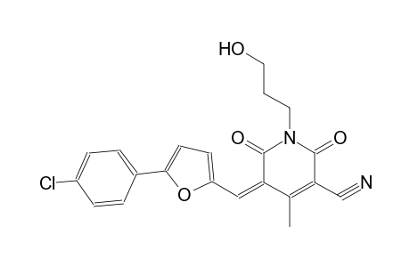 3-pyridinecarbonitrile, 5-[[5-(4-chlorophenyl)-2-furanyl]methylene]-1,2,5,6-tetrahydro-1-(3-hydroxypropyl)-4-methyl-2,6-dioxo-, (5Z)-