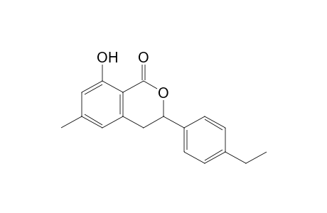 3-(4-Ethylphenyl)-8-hydroxy-6-methyl-3,4-dihydroisochroman-1-one