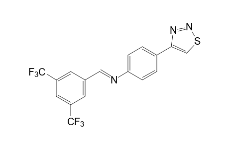 4-{p-{[3,5-bis(trifluoromethyl)benzylidene]amino]phenyl}-1,2,3-thiadiazole