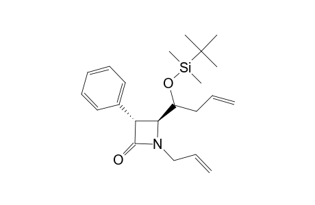 (3R,4S)-1-Allyl-4-[1-(tert-butyl-dimethyl-silanyloxy)-but-3-enyl]-3-phenyl-azetidin-2-one