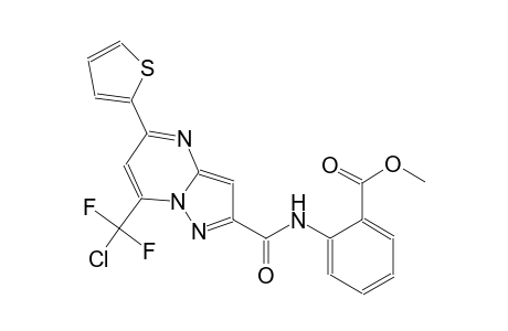 benzoic acid, 2-[[[7-(chlorodifluoromethyl)-5-(2-thienyl)pyrazolo[1,5-a]pyrimidin-2-yl]carbonyl]amino]-, methyl ester