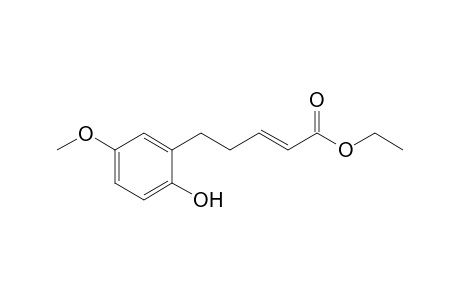 (E)-5-[2-Hydroxy-5-methoxyphenyl]pent-2-enoic acid ethyl ester
