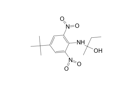 2-Butanol, 2-[[4-(1,1-dimethylethyl)-2,6-dinitrophenyl]amino]-