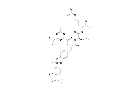 AC-GLU-TYR-[SO2C6H3(3-OH)(4-COOH)]-LEU-ARG-NH2