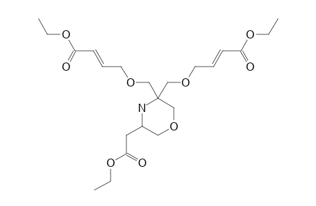 (2E,2'E)-DIETHYL-4,4'-[5-(2-ETHOXY-2-OXO-ETHYL)-MORPHOLINE-3,3-DIYL]-BIS-(METHYLENE)-BIS-(OXY)-DIBUT-2-ENOATE