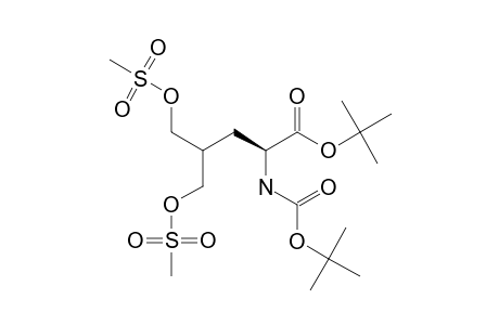 O,O-DIMETHANESULFONYL-(S)-N-BOC-5,5'-DIHYDROXYLEUCINE-TERT.-BUTYLESTER