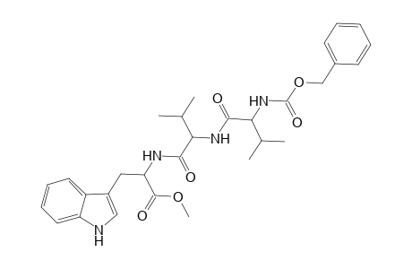 L-Tryptophan, N-[N-[N-[(phenylmethoxy)carbonyl]-L-valyl]-L-valyl]-, methyl ester