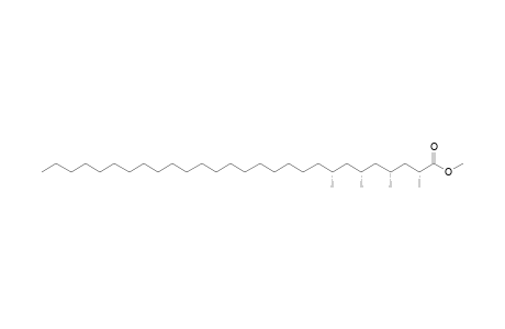 (2R,4R,6R,8R)-tetramethyloctacosanoic acid methyl ester