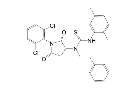 N-[1-(2,6-dichlorophenyl)-2,5-dioxo-3-pyrrolidinyl]-N'-(2,5-dimethylphenyl)-N-(2-phenylethyl)thiourea