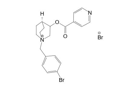 3-ISONICOTINOYLOXY-1-(4-BROMOBENZYL)-QUINUCLIDINIUM-BROMIDE