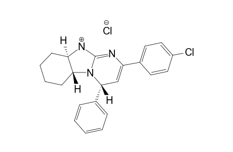 RAC-2-(4-CHLORPHENYL)-4-ALPHA-PHENYL-TRANS-5A-ALPHA-4,5A,6,7,8,9,9A,10-OCTAHYDROPYRIMIDO-[1,2-A]-BENZIMIDAZOL-HYDROCHLORIDE