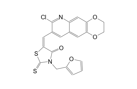 4-thiazolidinone, 5-[(7-chloro-2,3-dihydro[1,4]dioxino[2,3-g]quinolin-8-yl)methylene]-3-(2-furanylmethyl)-2-thioxo-, (5E)-