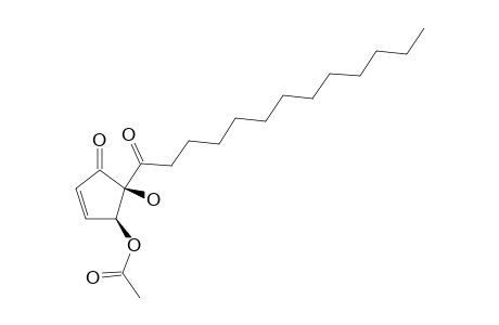 4-O-ACETYL-HYGROPHORONE-C-(12);CIS-4-ACETOXY-5-HYDROXY-5-TRIDECANOYL-2-CYCLOPENTEN-1-ONE