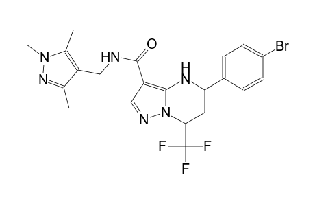 5-(4-bromophenyl)-7-(trifluoromethyl)-N-[(1,3,5-trimethyl-1H-pyrazol-4-yl)methyl]-4,5,6,7-tetrahydropyrazolo[1,5-a]pyrimidine-3-carboxamide