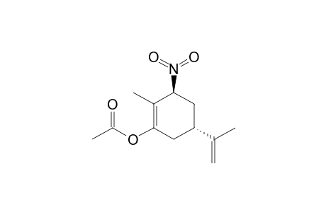 (-)-4S,6S-6-Nitro-p-Mentha-1,8-dien-2-yl acetate