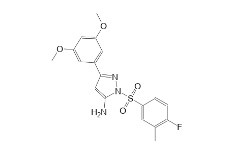 1H-pyrazol-5-amine, 3-(3,5-dimethoxyphenyl)-1-[(4-fluoro-3-methylphenyl)sulfonyl]-