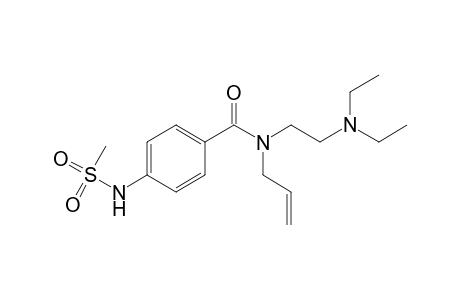 N-allyl-N-[2-(diethylamino)ethyl]-p-(methylsulfonamido)benzamide