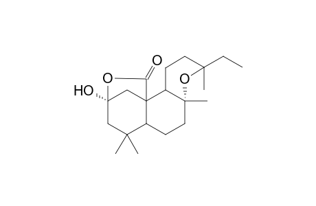 8.alpha.,13-epoxy-2-.alpha.-hydroxylabdano-20,2.beta.-lactone