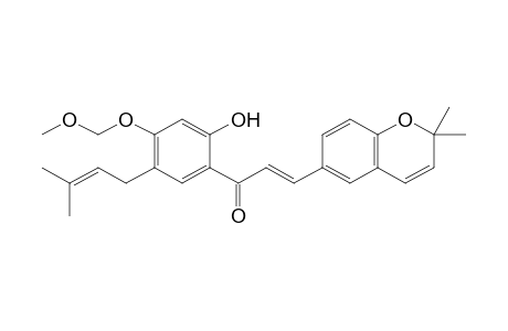 (E)-3-(2,2-Dimethyl-2H-chromen-6-yl)-1-[2-hydroxy-5-(3,3-dimethylallyl)-4-methoxymethoxyphenyl]-2-propen-1-one