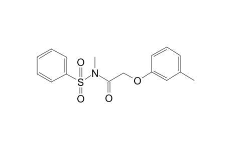 N-m-Tolyloxyacetyl-benzenesulfonamide, N-methyl-