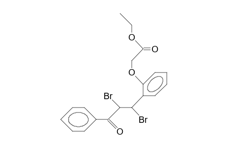 A,B-Dibromo-A,B-dihydro-2-ethoxycarbonylmethoxy-chalcone