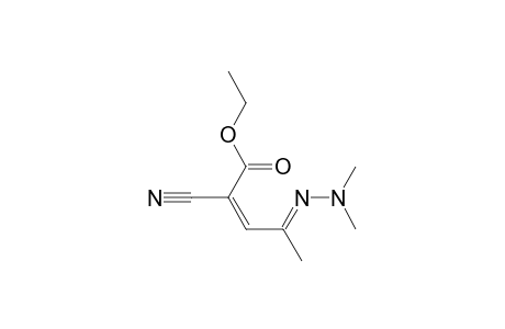 2-Pentenoic acid, 2-cyano-4-(dimethylhydrazono)-, ethyl ester