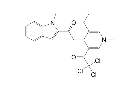 3-ETHYL-1-METHYL-4-[((1-METHYL-2-INDOLYL)-CARBONYL)-METHYL]-5-(TRICHLOROACETYL)-1,4-DIHYDROPYRIDINE