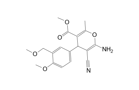 methyl 6-amino-5-cyano-4-[4-methoxy-3-(methoxymethyl)phenyl]-2-methyl-4H-pyran-3-carboxylate