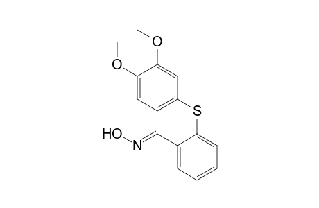 (1E)-2-(3,4-dimethoxyphenyl)sulfanylbenzaldehyde oxime