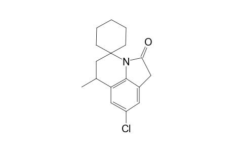 6-Methyl-8-chloro-2-oxo-1,2,5,6-tetrahydro-4H-spiro[pyrrolo(3,2,1-ij)quinoline-4,1'-cyclohexane)