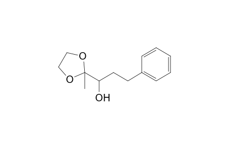 1-(2-Methyl-1,3-dioxolan-2-yl)-3-phenyl-1-propanol