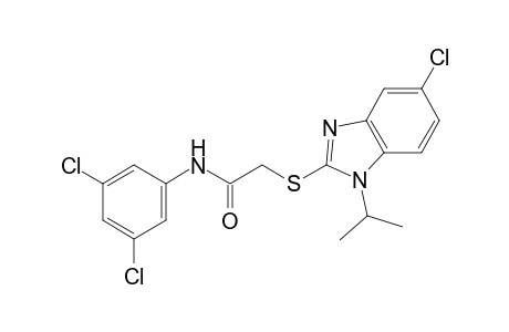 2-[(5-chloro-1-isopropyl-2-benzimidazolyl)thio]-3',5'-dichloroacetanilide
