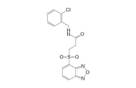 propanamide, 3-(2,1,3-benzoxadiazol-4-ylsulfonyl)-N-[(2-chlorophenyl)methyl]-