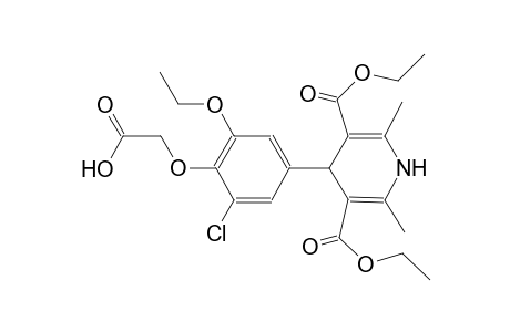 {4-[3,5-bis(ethoxycarbonyl)-2,6-dimethyl-1,4-dihydro-4-pyridinyl]-2-chloro-6-ethoxyphenoxy}acetic acid