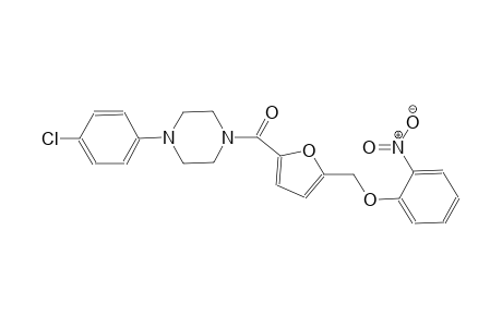 1-(4-chlorophenyl)-4-{5-[(2-nitrophenoxy)methyl]-2-furoyl}piperazine