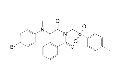 N-(2-((4-bromophenyl)(methyl)amino)acetyl)-N-(tosylmethyl)benzamide