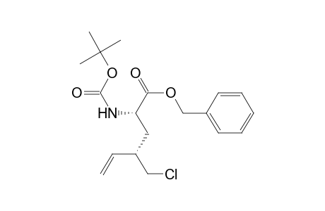 Benzyl 2(S)-[(tert-Butoxycarbonyl)amino]-4(R/S)-(chloromethyl)hex-5-enoate