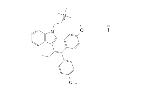 2-{3-[1-ethyl-2,2-bis(4-methoxyphenyl)vinyl]-1H-indol-1-yl}-N,N,N-trimethylethanaminium iodide
