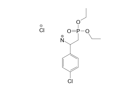 DIETHYL-2-AMINO-2-(4-CHLOROPHENYL)-ETHYLPHOSPHONATE-HYDROCHLORIDE