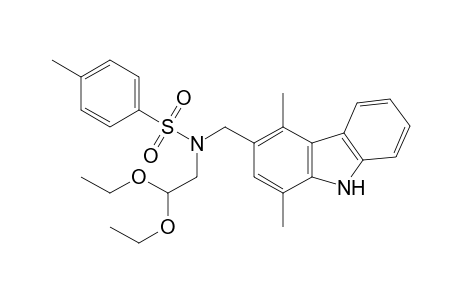 N-(2,2-diethoxyethyl)-N-[(1,4-dimethyl-9H-carbazol-3-yl)methyl]-4-methyl-benzenesulfonamide
